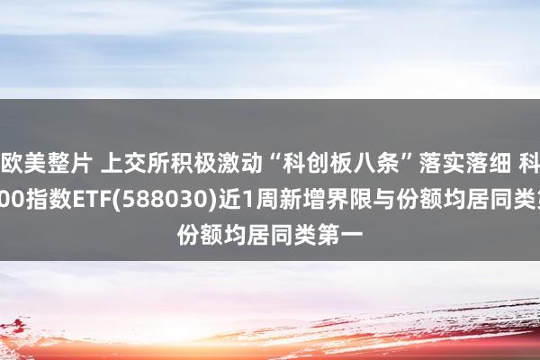 欧美整片 上交所积极激动“科创板八条”落实落细 科创100指数ETF(588030)近1周新增界限与份额均居同类第一