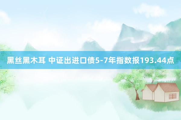 黑丝黑木耳 中证出进口债5-7年指数报193.44点