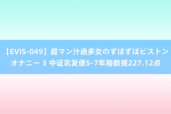 【EVIS-049】超マン汁過多女のずぼずぼピストンオナニー 3 中证农发债5-7年指数报227.12点