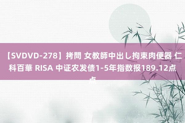 【SVDVD-278】拷問 女教師中出し拘束肉便器 仁科百華 RISA 中证农发债1-5年指数报189.12点