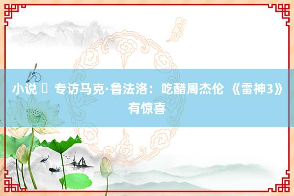 小说 ​专访马克·鲁法洛：吃醋周杰伦 《雷神3》有惊喜